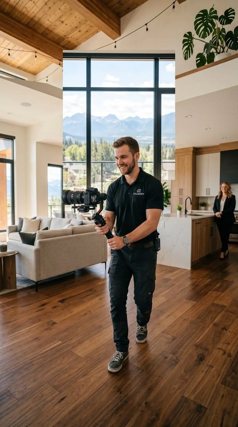 Real Estate Photography — filming a luxury listing